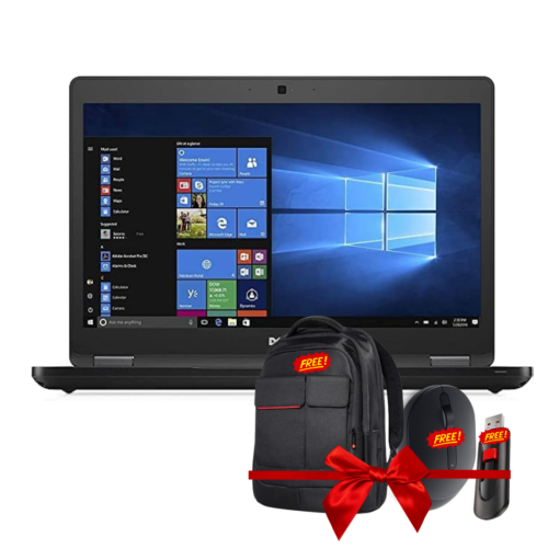 (Refurbished) DELL LATITUDE 5480 Lightweight (Core i5 6th GEN/ 8GB RAM/ 256GB SSD/ WEBCAM/ 14'' NO TOUCH/ WIN PRO) And Free Laptop Bag, Mouse, & pendrive.
